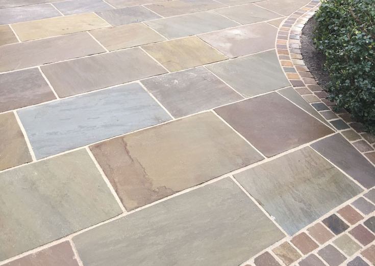 Indian stone driveway